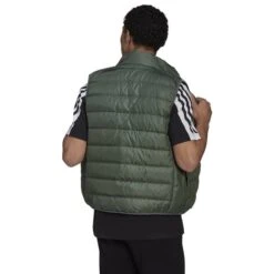 Adidas Essentials Gilet Green White -Outdoor Outfit Store ad hk4650 003