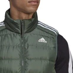 Adidas Essentials Gilet Green White -Outdoor Outfit Store ad hk4650 004