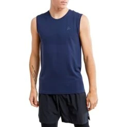 Craft Fuseknit Light Sleeveless Base Layer Top Dark Blue -Outdoor Outfit Store cf 1908842 396000 5