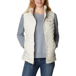 Columbia Powder Lite Gilet White Women