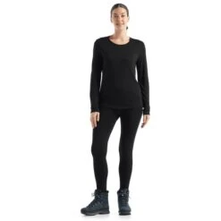 Icebreaker Sphere II Long Sleeve T-Shirt Black Women -Outdoor Outfit Store ib 0a56ej001 004