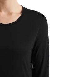 Icebreaker Sphere II Long Sleeve T-Shirt Black Women -Outdoor Outfit Store ib 0a56ej001 006