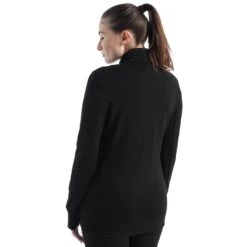 Sweatshirt Icebreaker Quantum III Full Zip Black Women -Outdoor Outfit Store ib 0a56fo001 003