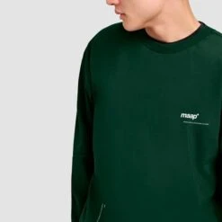 MAAP Training Crew Sweatshirt Dark Green White 10 MAAP Training Crew Sweatshirt Dark Green White -Outdoor Outfit Store map maf019 syc 005