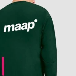 MAAP Training Crew Sweatshirt Dark Green White 11 MAAP Training Crew Sweatshirt Dark Green White -Outdoor Outfit Store map maf019 syc 006