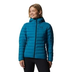 Mountain Hardwear Deloro Down Full Zip Hoodie Blue Women