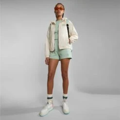 Napapijri Morgex Short Sleeve T-Shirt Mint Green Women -Outdoor Outfit Store nap np0a4g97g1e1 003