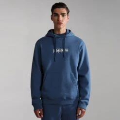 Napapijri Box 1 Hoodie Blue -Outdoor Outfit Store nap np0a4gbebs5 003