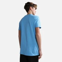 Napapijri Salis 2 Short Sleeve T-Shirt Blue Red Kids -Outdoor Outfit Store nap np0a4gehb2c1 006