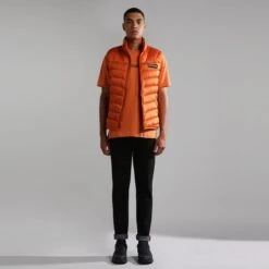 Napapijri Aerons 3 Gilet Orange -Outdoor Outfit Store nap np0a4gjmaa3 004