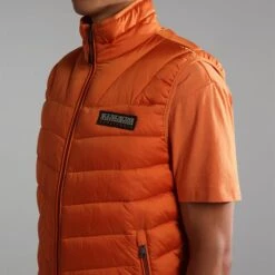 Napapijri Aerons 3 Gilet Orange -Outdoor Outfit Store nap np0a4gjmaa3 006