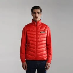 Napapijri Aerons 3 Gilet Red -Outdoor Outfit Store nap np0a4gjmrr9 003