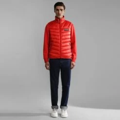 Napapijri Aerons 3 Gilet Red -Outdoor Outfit Store nap np0a4gjmrr9 004