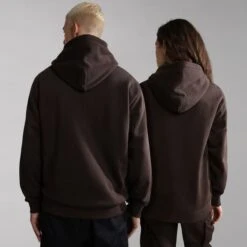 Napapijri Telemark Hoodie Dark Brown -Outdoor Outfit Store nap np0a4glvwa9 004