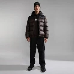 Napapijri Telemark Hoodie Dark Brown -Outdoor Outfit Store nap np0a4glvwa9 006