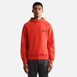Napapijri Nidaros Hoodie Red Orange -Outdoor Outfit Store nap np0a4gp4rr9 003