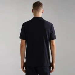 Napapijri Whale Short Sleeve Polo Shirt Navy Blue -Outdoor Outfit Store nap np0a4gqg176 004