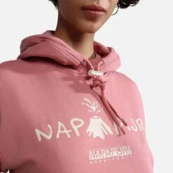 Napapijri Orellana Hoodie Cream Pink Women -Outdoor Outfit Store nap np0a4gxqpb11 006