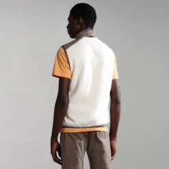 Gilet Napapijri Ambato White Brown -Outdoor Outfit Store nap np0a4gzdn1a1 005