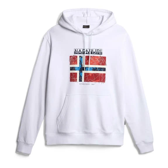 Napapijri Guiro Hoodie White 1 Napapijri Guiro Hoodie White
