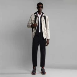 Napapijri Icale Short Sleeve Polo Shirt White Black -Outdoor Outfit Store nap np0a4h140021 003