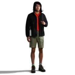 Napapijri Macas Short Sleeve Polo Shirt Orange Black -Outdoor Outfit Store nap np0a4h5zr051 004