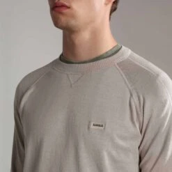 Napapijri Baquerizo Sweatshirt Beige -Outdoor Outfit Store nap np0a4h6cn901 006