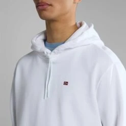 Napapijri Balis Hoodie White Red -Outdoor Outfit Store nap np0a4h8a0021 003