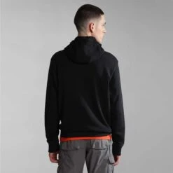 Napapijri Balis Hoodie Black Red -Outdoor Outfit Store nap np0a4h8a0411 004