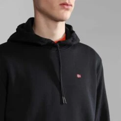 Napapijri Balis Hoodie Black Red -Outdoor Outfit Store nap np0a4h8a0411 005