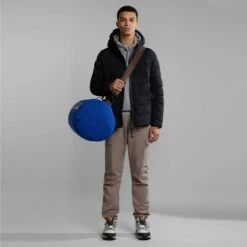 Napapijri Balis Hoodie Grey Red -Outdoor Outfit Store nap np0a4h8a1601 003