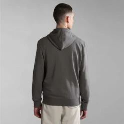 Napapijri Balis Full Zip Hoodie Dark Grey -Outdoor Outfit Store nap np0a4hhvh311 005