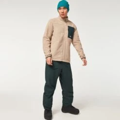 Oakley Mountain Fire Sweatshirt Beige Black -Outdoor Outfit Store ok foa403426 30w 006