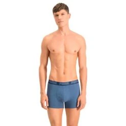 Puma Basic Boxer Shorts Blue Grey (2 Units) -Outdoor Outfit Store pum 521015001 037 003