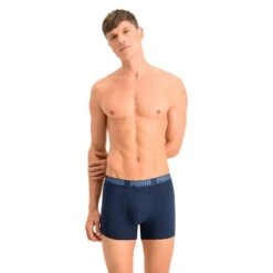 Puma Basic Boxer Shorts Blue Grey (2 Units) -Outdoor Outfit Store pum 521015001 037 006