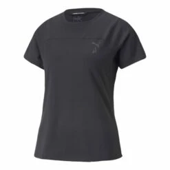 Puma Seasons Logo Short Sleeve T-Shirt Black Women