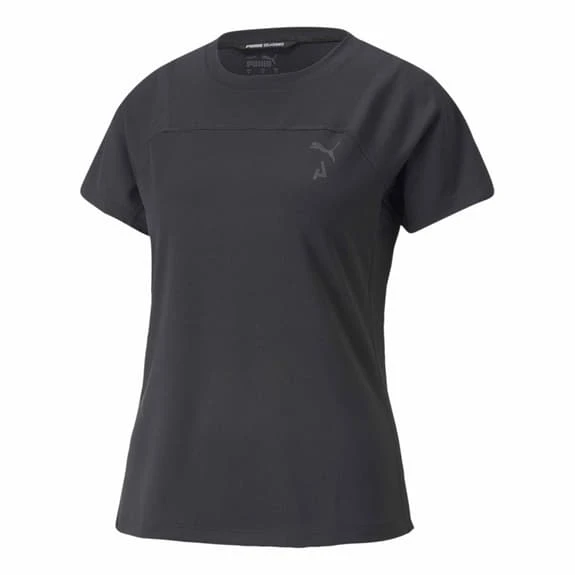Puma Seasons Logo Short Sleeve T-Shirt Black Women 1 Puma Seasons Logo Short Sleeve T-Shirt Black Women