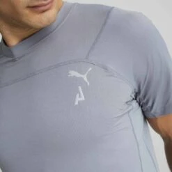 Puma Seasons CoolCELL Short Sleeve T-Shirt Grey -Outdoor Outfit Store pum 52325669 005
