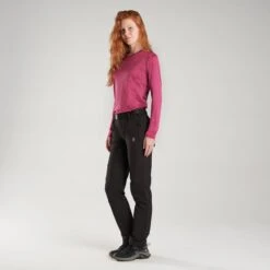 Reld Trentino Long Sleeve T Shirt Aubergine Women -Outdoor Outfit Store rld o004fw2202 03 004