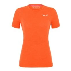 Salewa Pedroc AMR Short Sleeve T-Shirt Orange Women