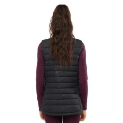 Salomon Transition Down Gilet Black Grey Print Women -Outdoor Outfit Store slm lc1390100 005