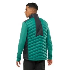 Salomon Sntial Xwarm Down Gilet Green Black -Outdoor Outfit Store slm lc1612400 003