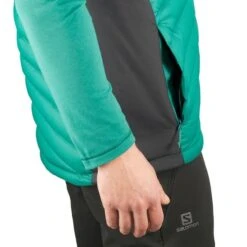 Salomon Sntial Xwarm Down Gilet Green Black -Outdoor Outfit Store slm lc1612400 004